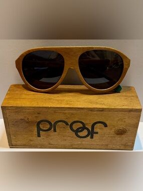 Proof Wood Sunglasses Aviator Style w/ Original Box – Eco Handmade